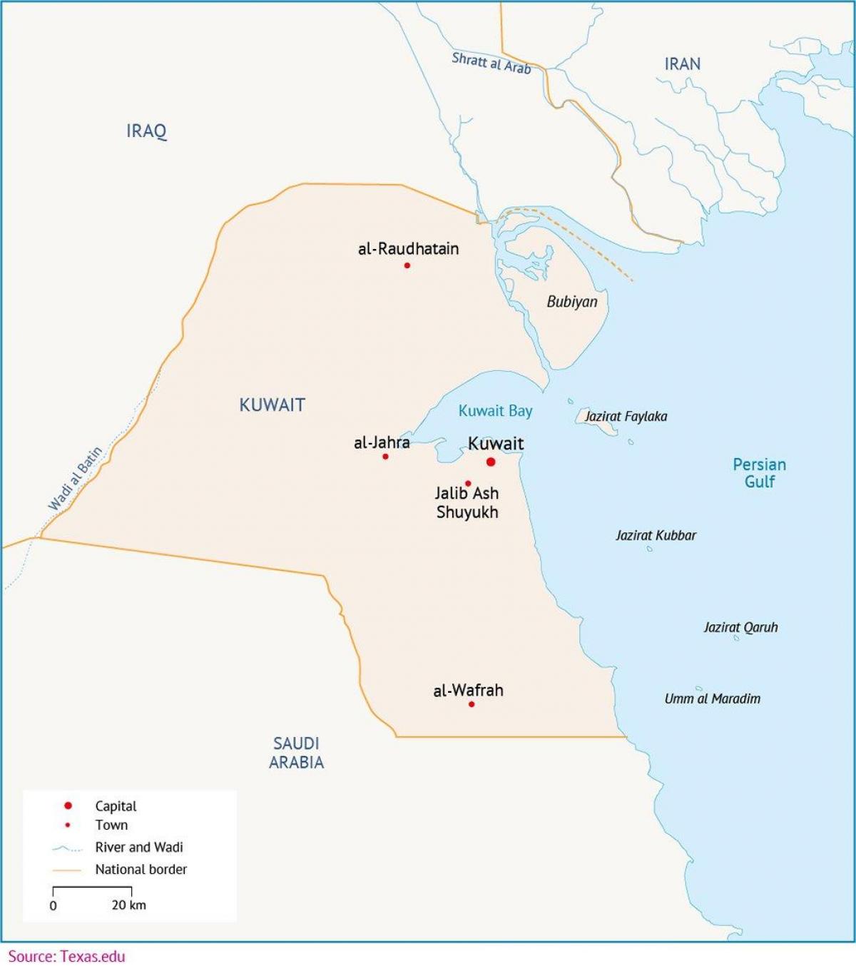 지도 al zour 쿠웨이트