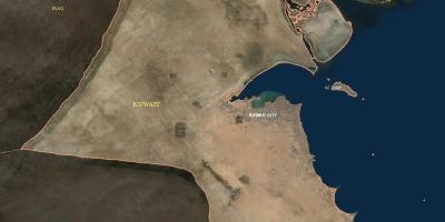 지도의 위성 쿠웨이트