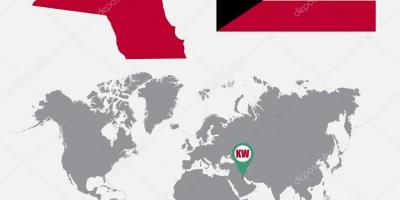 쿠웨이트 맵에서는 세계 지도